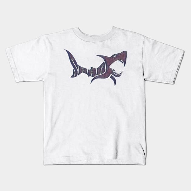 Shark Logo Font Kids T-Shirt by BontotTempe